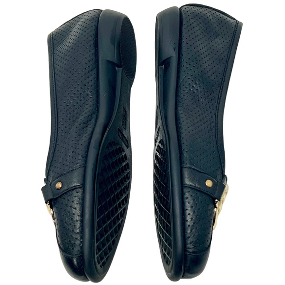 Aerosoles women's High Bet black Leather Slip On Flats size 6/EU 4 - Picture 3 of 13